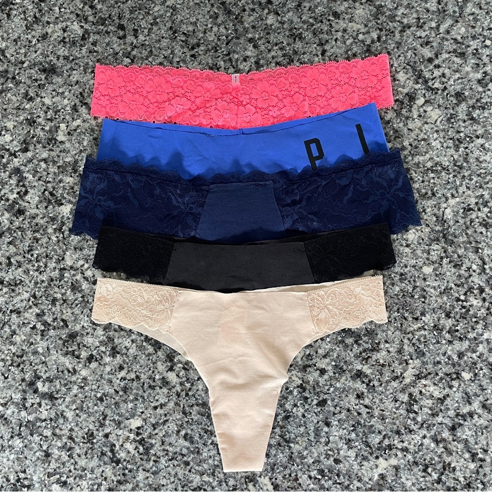 Victoria’s Secret PINK Thong Bundle (5)